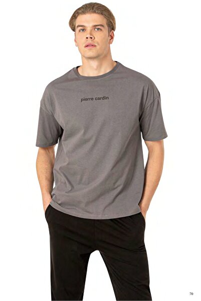 Pierre Cardin Cotton, Oversize Men's T-Shirt & Pajama Set, Short Sleeve, Crew...