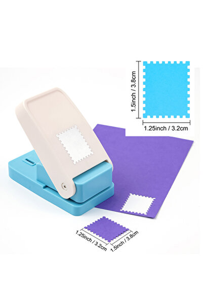 Choice مثقب طوابع بريدية مستطيل الشكل 3.2 × 3.8 سم | مثاقب ورق 3.8 سم للأعمال...