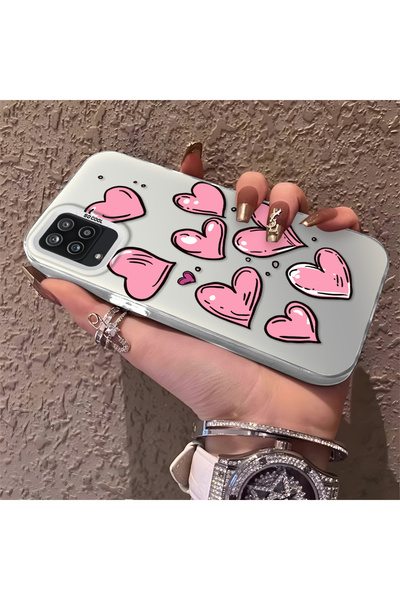 Hontinga حافظة هاتف سامسونج جالاكسي M12 متوافقة مع الحواف السيليكونية الصلبة ...