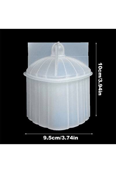 Choice قالب سيليكون أبيض على شكل قلب مخطط لتخزين الأغراض، قالب راتنج الجبس، ق...