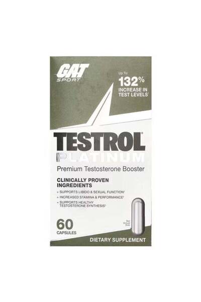 GAT SPORT GAT, Testrol Platinum, Premium 60 Capsules