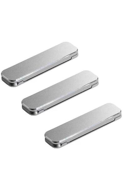 Choice1 3PCS Silver 1/3PCS Mini Invisible Foldable Mobile Phone Stand Aluminu...