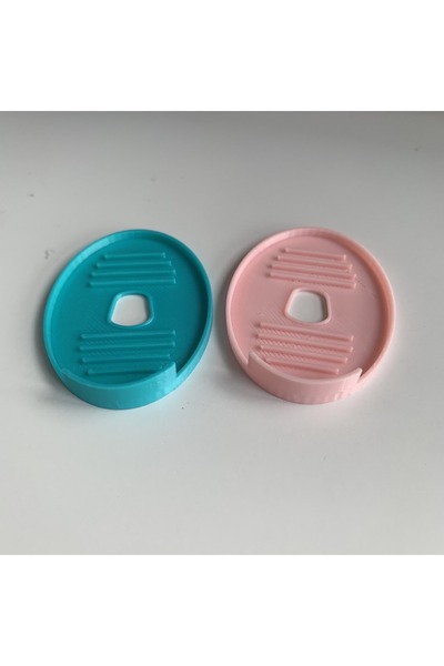 Choice طقم شاحن فرشاة أسنان كهربائية من السيليكون، قطعتان، باللونين الوردي وا...