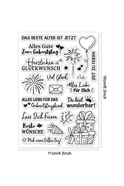 Choice12 AECH06-01691 ورقة واحدة من الطوابع الألمانية الشفافة، طابع عيد ميلاد...