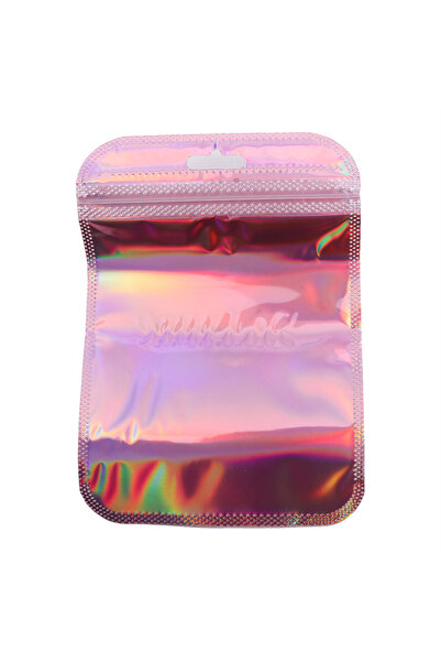 Choice7 50 كيسًا من أكياس مايلر قابلة لإعادة الإغلاق، لون وردي، مقاس 10.5 × 1...