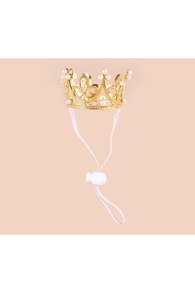 choice2 قبعة تاج ذهبية للحيوانات الأليفة FLA2، زينة لحفلات أعياد ميلاد الحيوا...