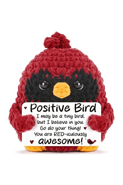 Choice هدية طائر صغيرة مرحة وإيجابية، هدية مُلهمة وداعمة، مناسبة للنساء والرج...