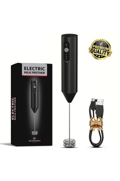 Choice خلاط كهربائي أسود لصنع رغوة الحليب والقهوة، مبيض قهوة، مضرب يدوي، مضرب...