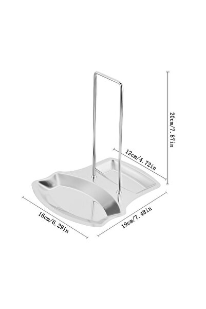 Choice Pot Lid Rack Stainless Steel Pot Lid Rack and Spoon Rest Holder Kitche...