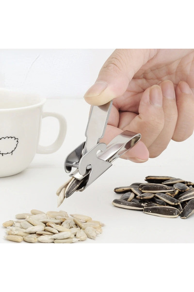 Choice A Stainless Steel Melon Seeds Sheller Nuts Opener Plier Clamp Pistachi...