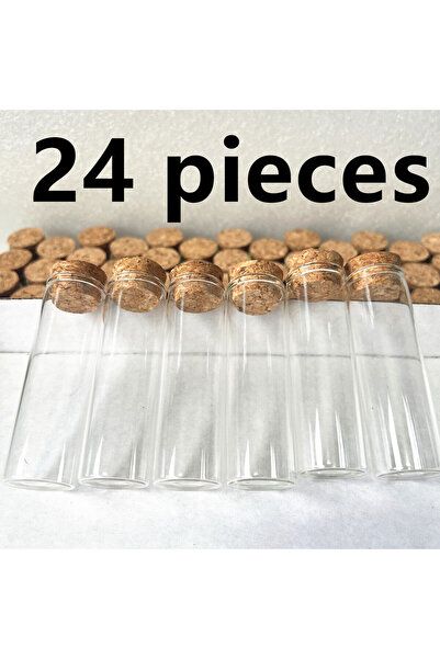 Choice1 24 pieces 10/24/40 PCS Glass Message in a Glass Bottle Cork 25x80mm W...