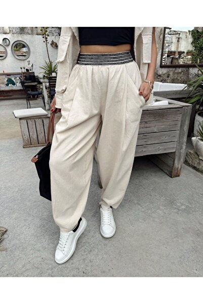 Maxcara Apparel Design Gabardin Şalvar Pantolon