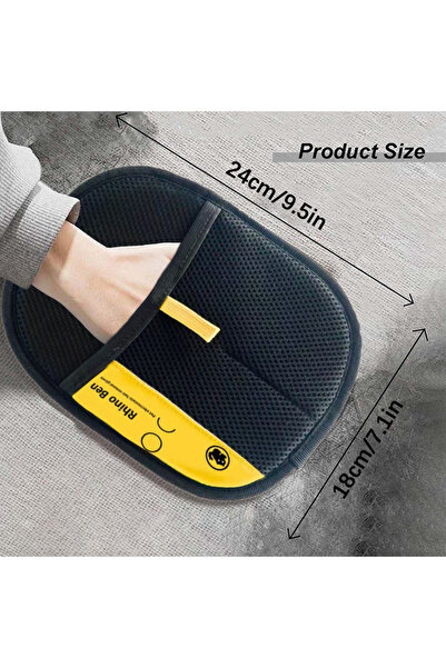 Choice قفازات سوداء فاخرة لإزالة شعر الحيوانات الأليفة بتقنية الشحن الكهروستا...