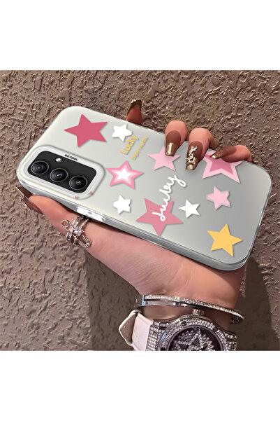 Hontinga حافظة هاتف سامسونج جالاكسي A34 متوافقة مع نجوم ملونة من السيليكون ذا...