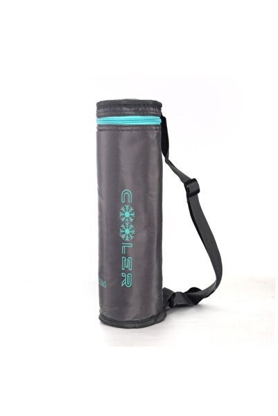 Choice4 غطاء زجاجة ماء معزول محمول من قماش أكسفورد رمادي-2 مع حزام، مقاوم للم...
