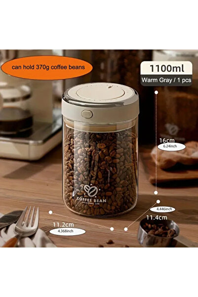 Choice1 1100ml Advanced vacuum sealed coffee bean storage jar,food storage ja...