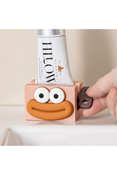 Choice عصارة معجون أسنان يدوية، وردية اللون، قطعة واحدة، أداة ضغط لتنظيف الوج...