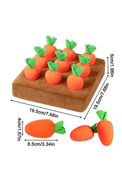 Choice 01 لعبة مبتكرة للكلاب، سجادة شم، لعبة ألغاز جزرة تفاعلية ممتعة لإثراء ...