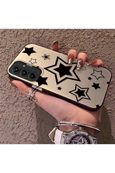 Hontinga حافظة هاتف سيليكون متوافقة مع هاتف سامسونج جالاكسي A25، مزينة بنمط ا...