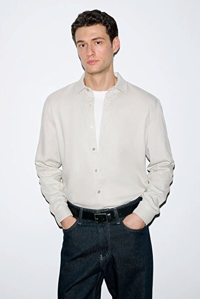 Mavi Men's Long Sleeve Beige Shirt 0210818-70134