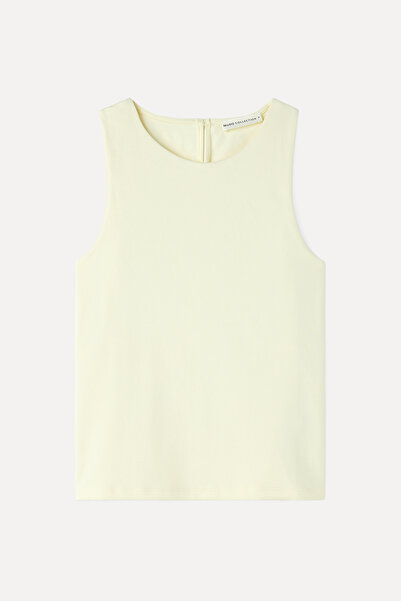 Mudo Fitted Sleeveless Crewneck Bluz