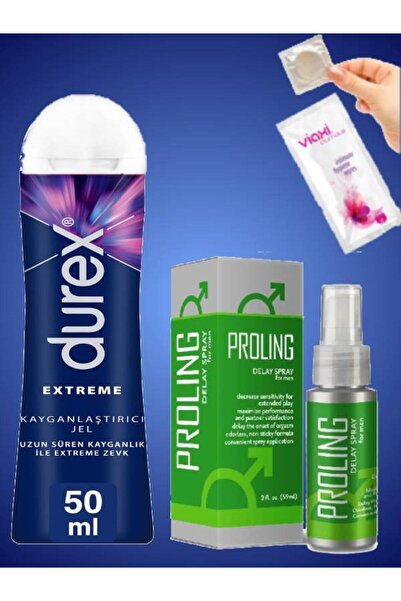 Durex Extreme Uzun Haz Kayganlaştırıcı Proling Erkeklere Zaman Sprey 59 ml+Pr...