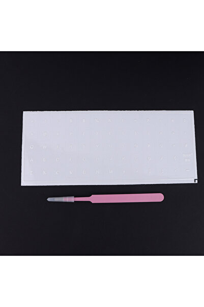 Choice1 White PVC German Tear-Off Film Keyboard Sticker With Tweezers Desktop...