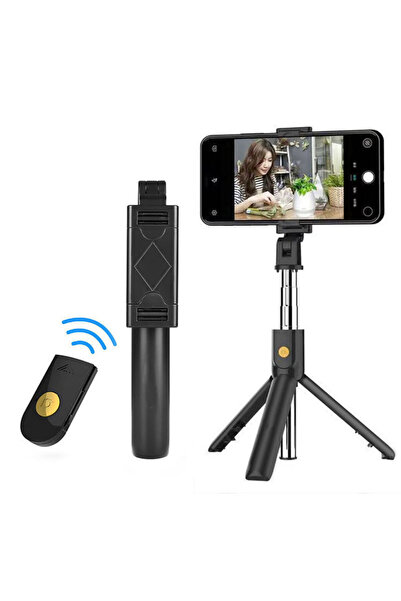 Choice Black Wireless Bluetooth Selfie Stick 270° Rotation Foldable Portable ...