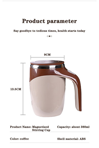 Choice1 380ml jbb Lazy Coffee Stirring Cup Auto Stirring Cup Magnetic Rotatin...