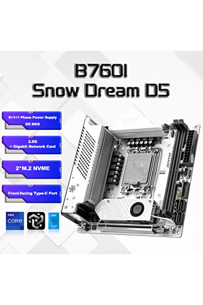 Choice Motherboards B760i ARGB WIFI DDR5 Motherboard mini ITX desktop compute...