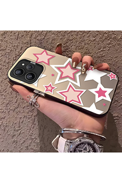 Hontinga حافظة هاتف ريدمي 12 4G متوافقة مع نمط النجوم الملونة من السيليكون ذا...