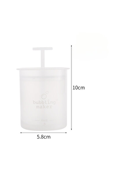 Choice1 White Portable Handheld Manual Facial Cleanser Foaming Pump - Face Wa...