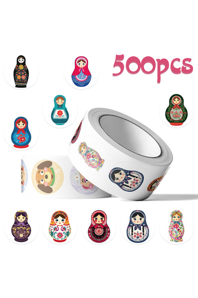 Choice 500PCS 500pcs Classical Russian Doll Roll Stickers Cartoon Graffiti De...