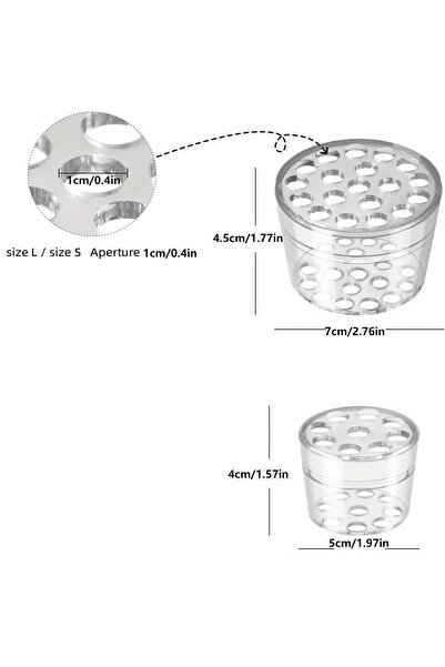 Choice حامل سيقان إيكيبانا حلزوني شفاف، قطعتان/عبوة، حامل سيقان حلزوني للزهور...