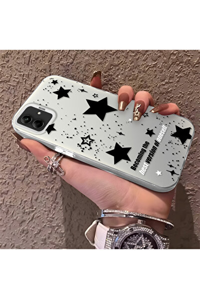 Hontinga حافظة هاتف سامسونج جالاكسي A03 متوافقة مع نمط النجوم من السيليكون ذا...