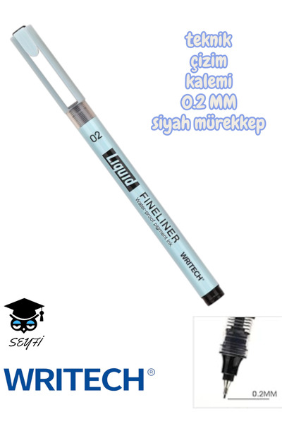 SEYFİKİRTASİYE Technical Drawing Pencil Black Ink Drawing Pencil Metal Clip S...