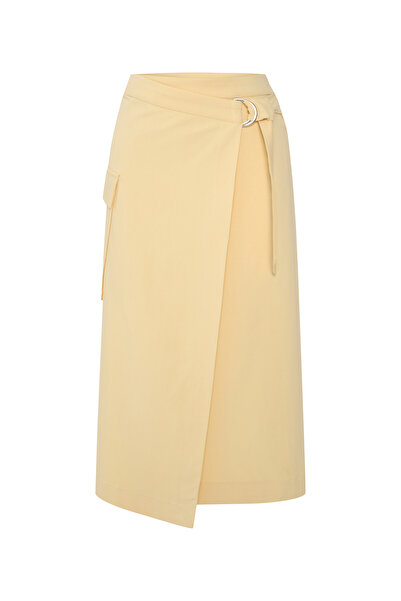 Mudo تنورة ميدي بحزام وتصميم A-فورم