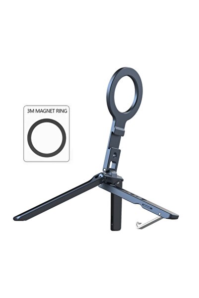 Choice حامل مغناطيسي قابل للطي للهاتف، حامل ثلاثي القوائم مغناطيسي مزود بخطاف...