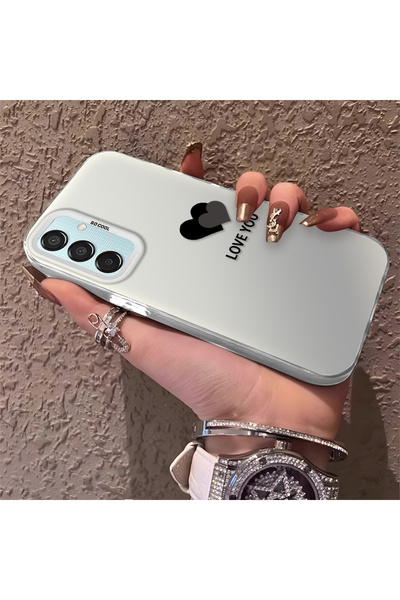 Hontinga حافظة هاتف سامسونج جالاكسي M15 متوافقة مع نمط القلب من السيليكون ذات...