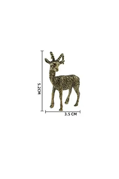 Choice A Solid Brass Goat Small Ornament Antique Copper Zodiac Animal Sheep M...