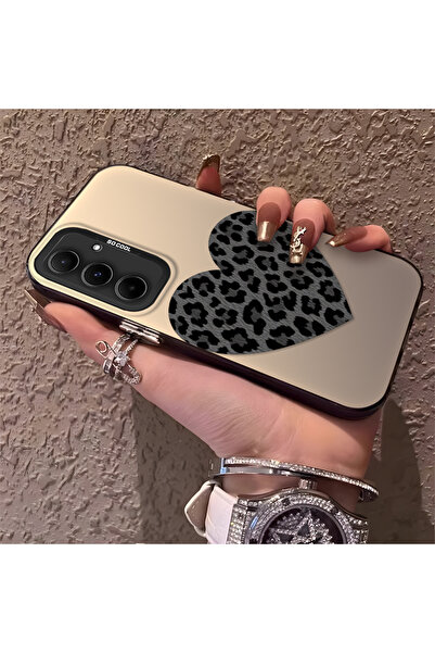 Hontinga حافظة هاتف سامسونج جالاكسي A55 متوافقة مع حافة السيليكون الصلبة ومضا...