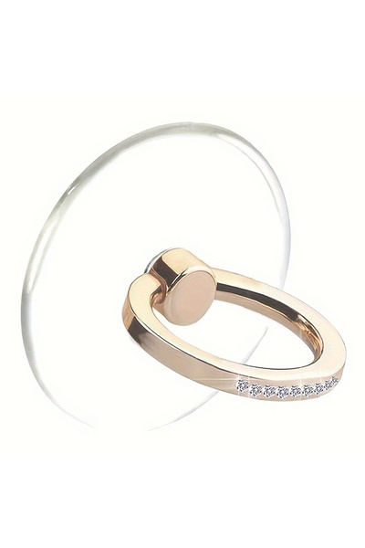 Choice6 حامل هاتف محمول شفاف على شكل حلقة من جولدن سيركل، متوافق مع أجهزة آيف...