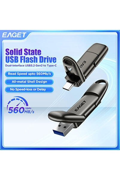 Choice4 256GB SU50 560Mbs Eaget 1000MB/s Solid State Pen Drive USB3.2 Gen 2 T...