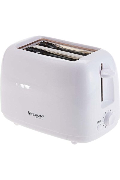 Olympia 2 Slice Toaster, Compact Bread Toaster, 6 Bread Shade Settings and Re...