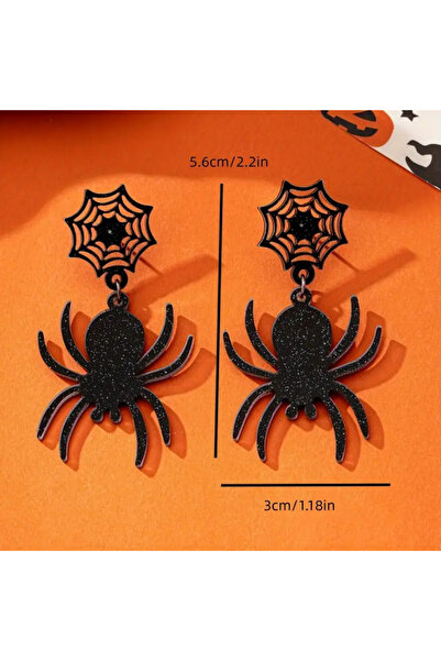 choice2 1 pair Spider Halloween Spider Pumpkin Bat Earrings Gothic Acrylic St...