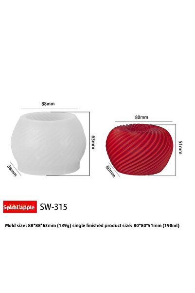 Choice Apple Shape Spiral Shape Mousse Cake Mold, French Pastry Cholate Desse...