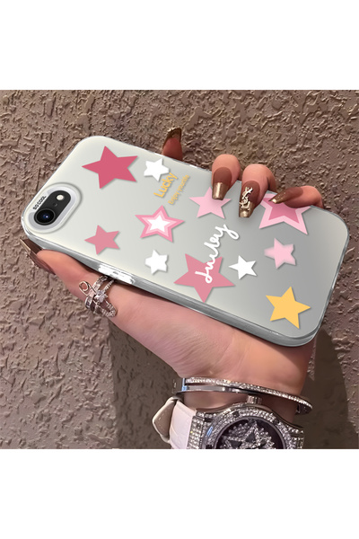 Hontinga حافظة هاتف متوافقة مع هاتف iPhone SE 2020، مصنوعة من السيليكون بنمط ...