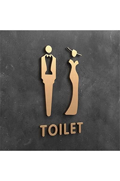 Choice5 لوحة مرحاض أنيقة ثلاثية الأبعاد على شكل سهم من أكريليك، مقاس 18×11 سم...