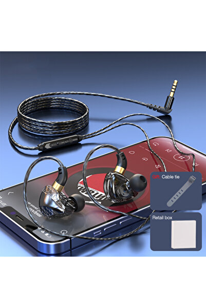 Choice1 سماعات أذن بأسلاك ستيريو باس من إيرديكو، سوداء اللون، مزودة بميكروفون...