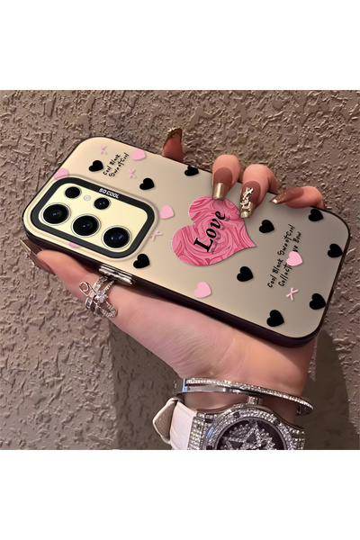 Hontinga حافظة هاتف سامسونج جالاكسي S24 الترا متوافقة مع حافة السيليكون الصلب...